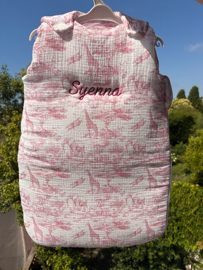 Gigoteuse personnalisée – Collection Safari