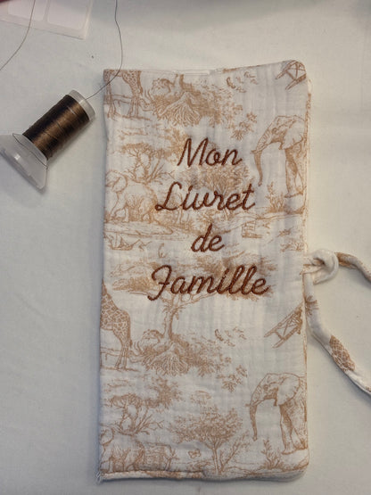 Protège-livret de famille personnalisé – Collection Safari
