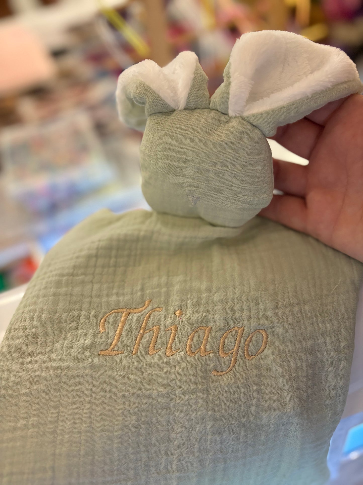 Doudou lapin oreilles douces