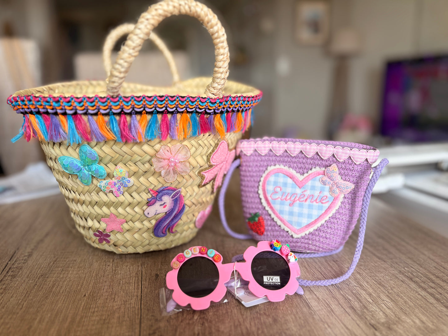 Sac fillette personnalisé - Prénom brodé