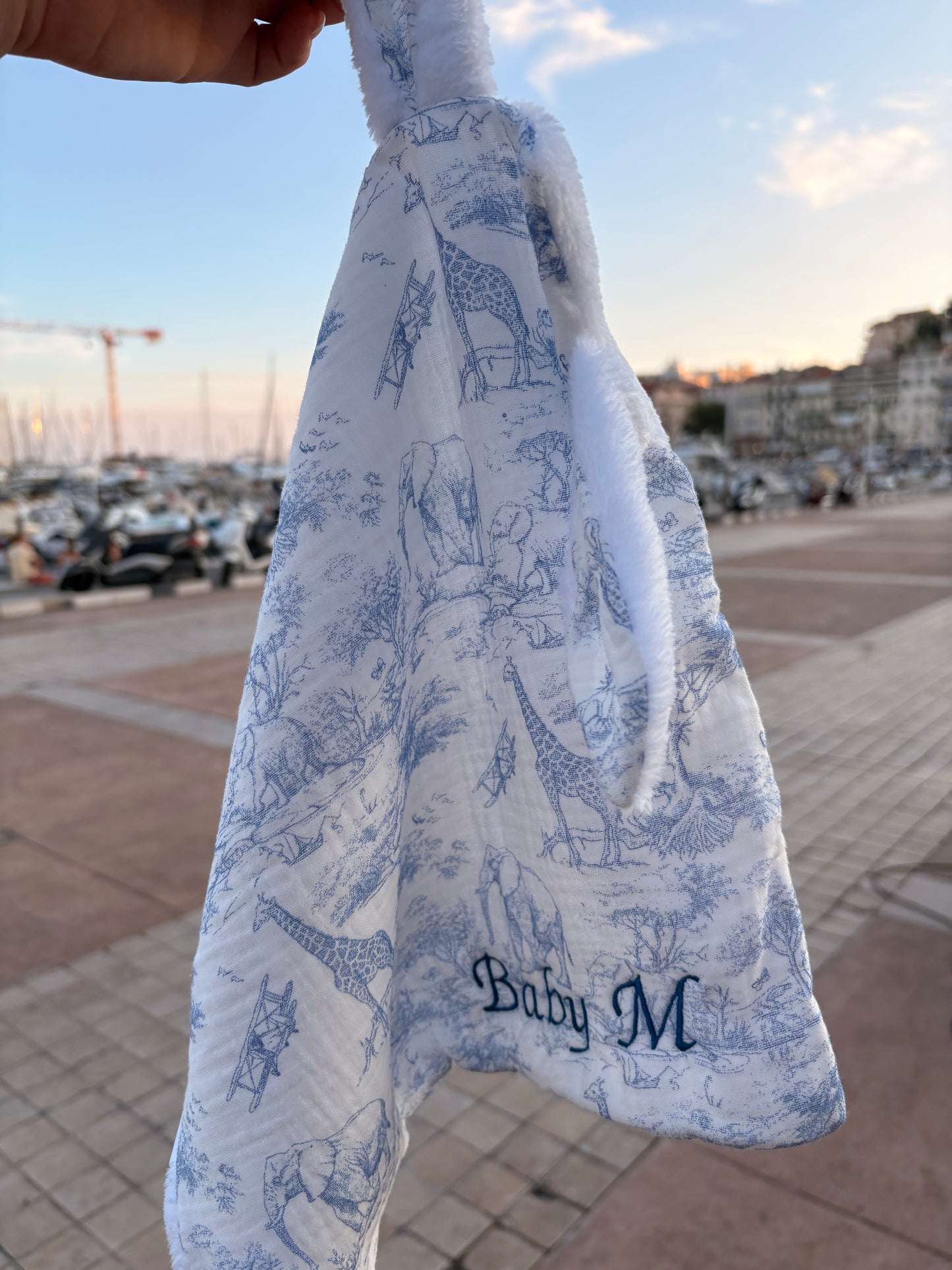 Doudou lange personnalisé – Collection Safari