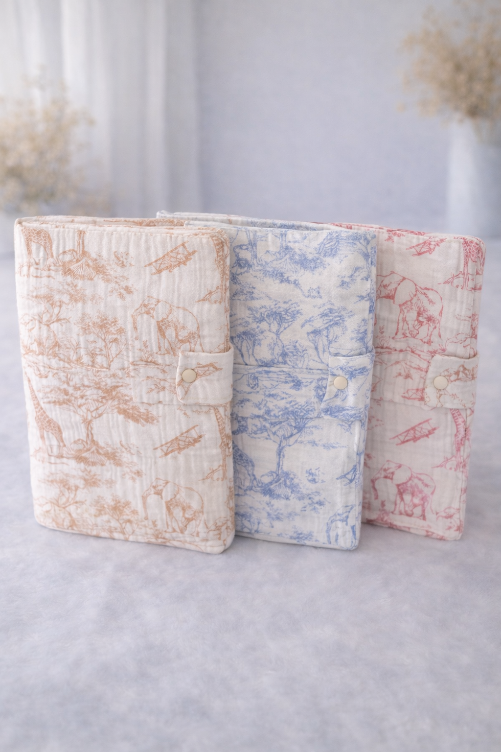 Protège carnet de santé Toile de Jouy