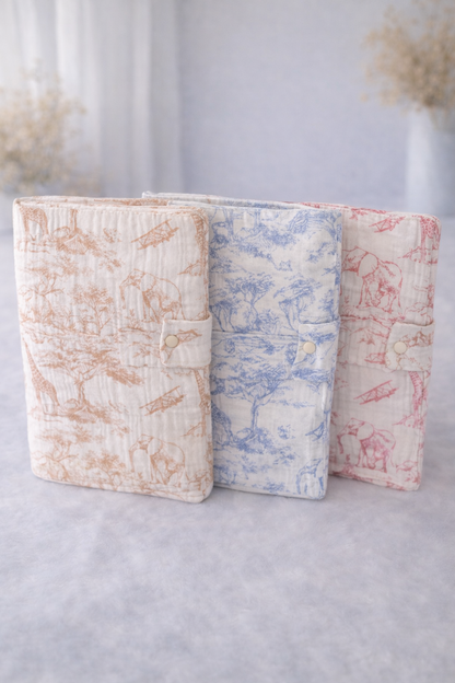 Protège carnet de santé Toile de Jouy