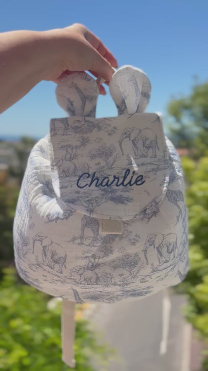 Sac à dos ours personnalisé – Collection Safari